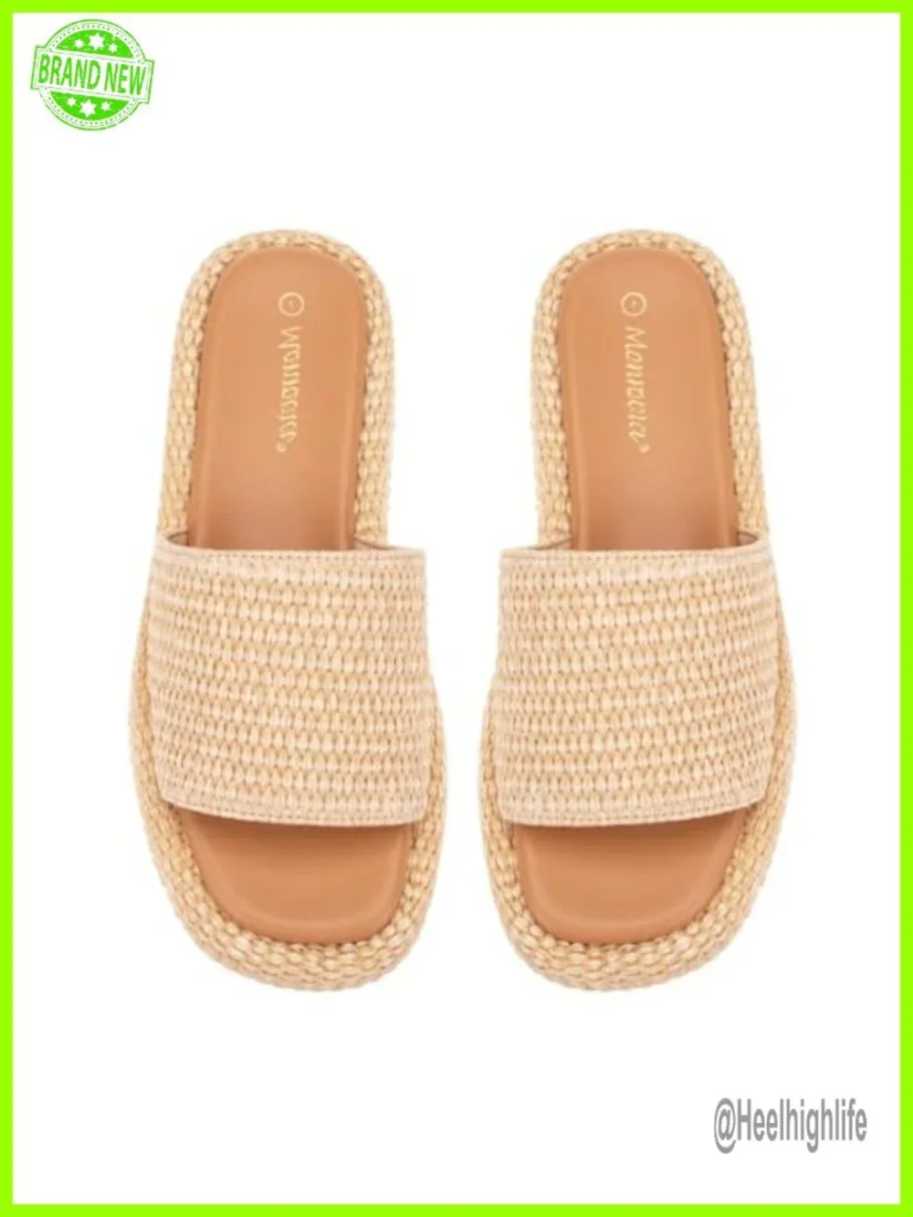 N/A raffia platform